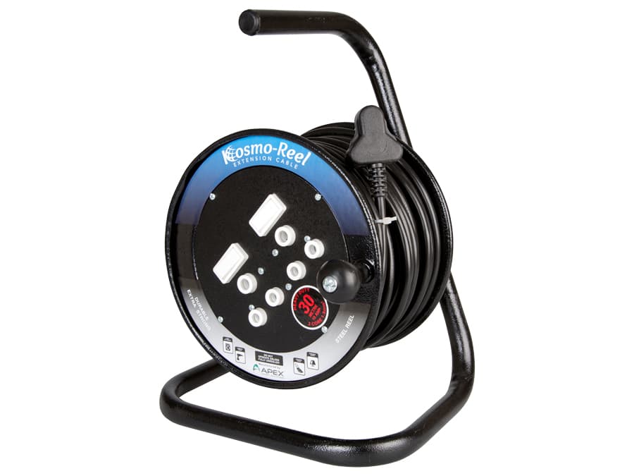 New Locally Sourced 30M 16A Extension Cord on Open Metal Reel IT Hardware product image from Impact Store