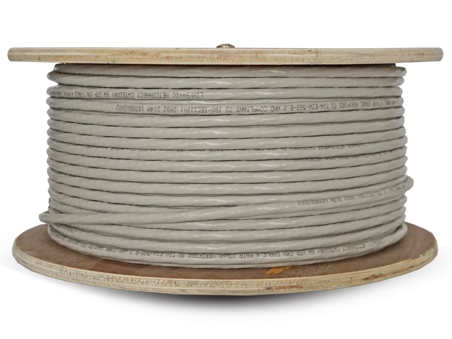 New Linkbasic Linkbasic 100M Drum Cat6a Solid Grey UTP Cable IT Hardware product image from Impact Store