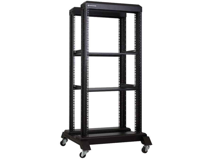New Linkbasic Linkbasic 22U 600 Deep Open Rack & 2 Shelves IT Hardware product image from Impact Store