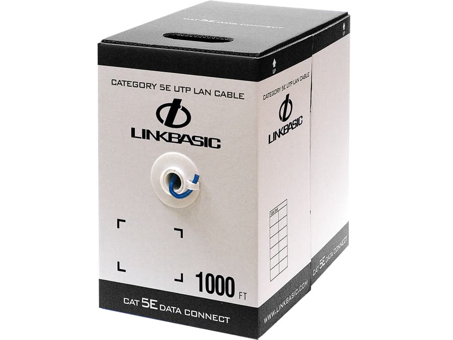 New Linkbasic Linkbasic 305M Box Cat5e Solid Blue UTP Cable IT Hardware product image from Impact Store