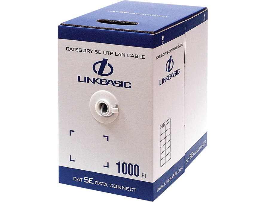 New Linkbasic Linkbasic 305M Box Cat5e Solid Grey UTP Cable IT Hardware product image from Impact Store
