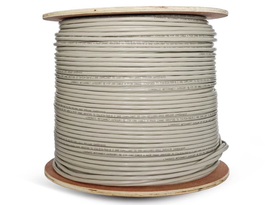 New Linkbasic Linkbasic 305M Drum Cat5e Solid Shielded Grey FTP Cable IT Hardware product image from Impact Store