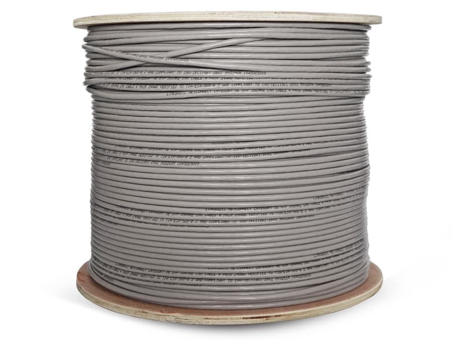 New Linkbasic Linkbasic 500M Drum Cat5e Solid Grey UTP Cable IT Hardware product image from Impact Store