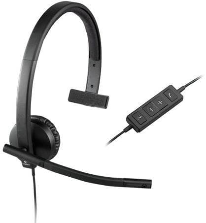 New Logitech Logitech H570e Mono Headset - Black IT Hardware product image from Impact Store