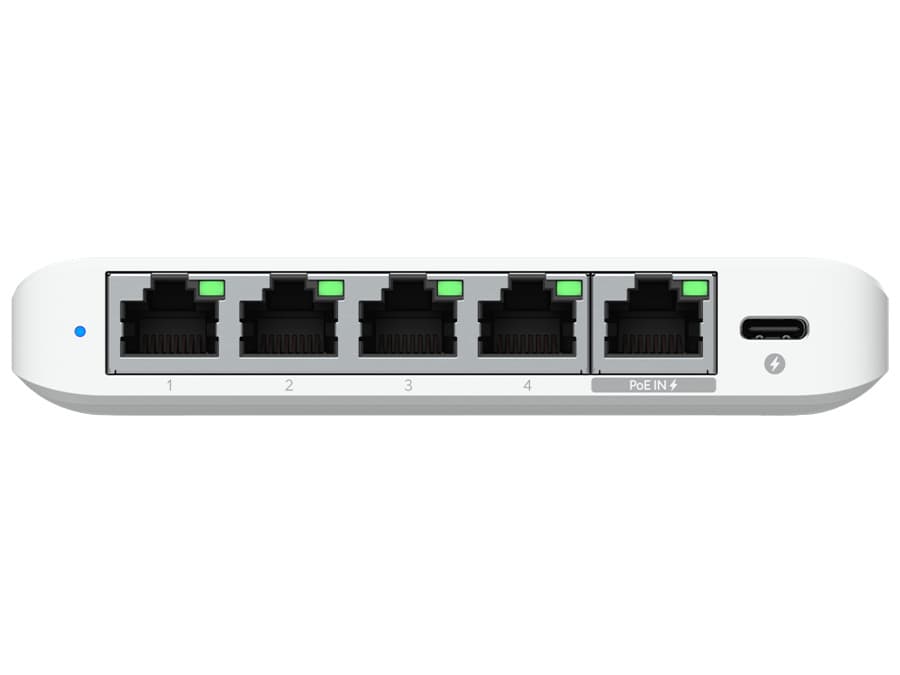 New Ubiquiti Ubiquiti UniFi Flex Mini 2.5Gbps 5 Port Switch with PoE Input | USW-Flex-2.5G-5-EU IT Hardware product image from Impact Store